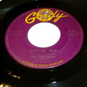 The Contours 45 RPM Do You Love Me / Move Mr. Man Gordy 7005 Motown 1962 Vinyl